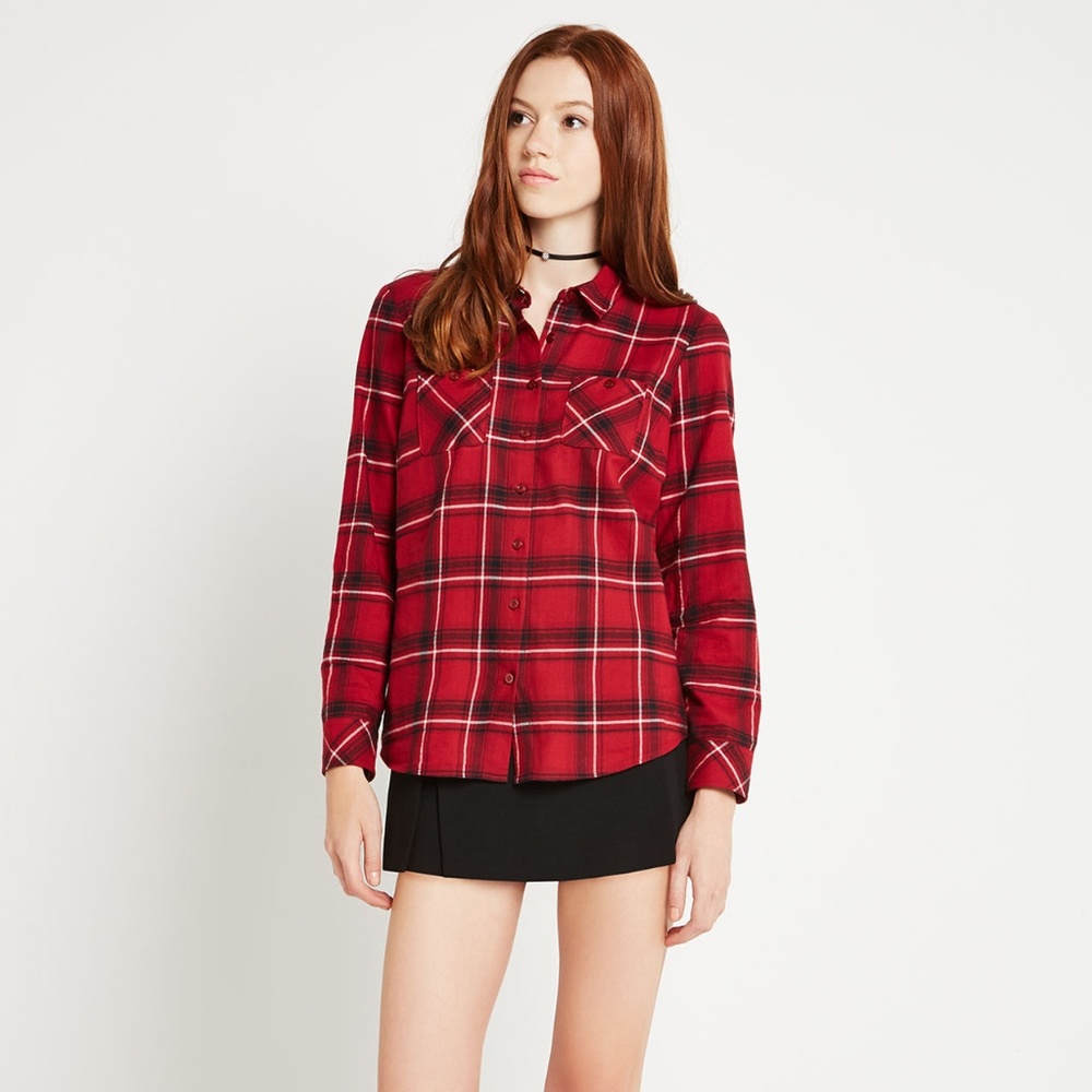 BCBGeneration Tartan Plaid Shirt - Picture 3 of 7